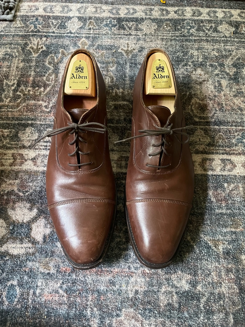 🍎Peal and co brooks brothers cap toe Oxford🍎